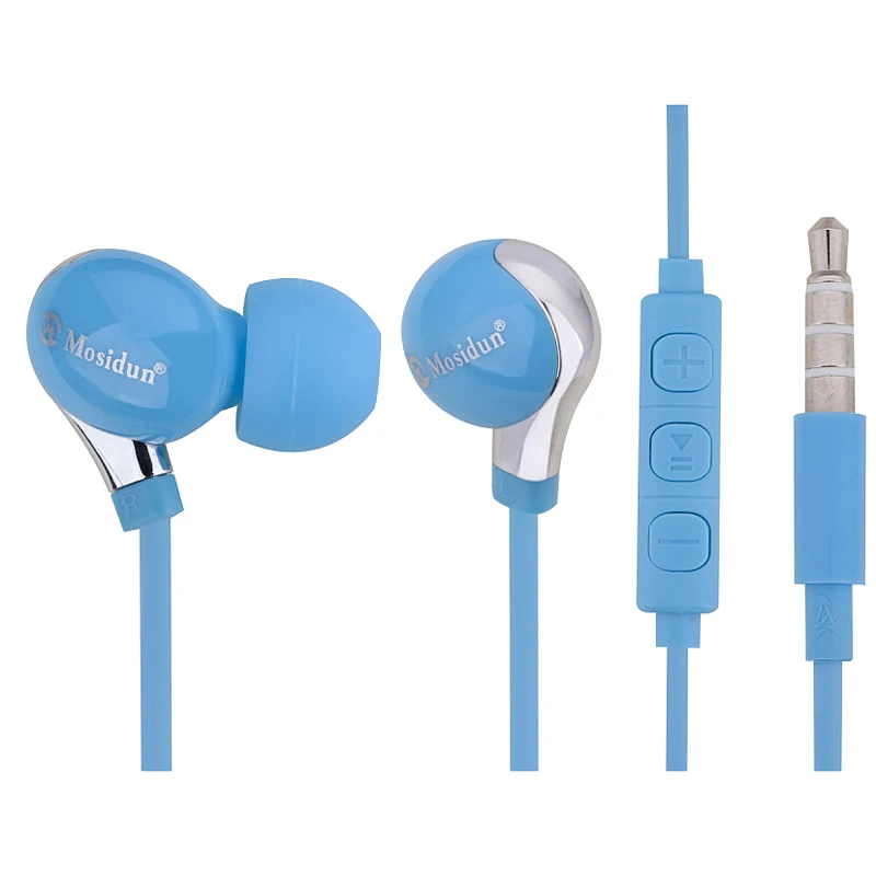 3,5 MM Selfie Slušalke Stereo Slušalke Izolacijo Hrupa Volumn Nadzor Slušalke Graditi v Mic s Gift Box Embalaže