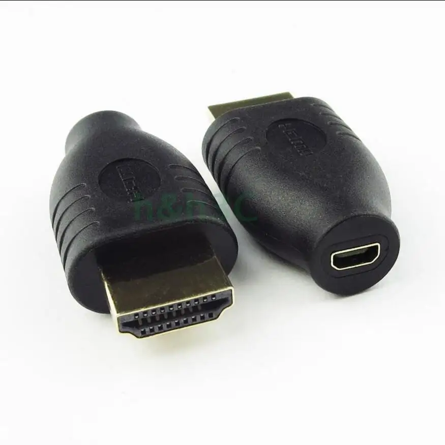 Brezplačna dostava 25pcs HDMI moški D ženski HDMI Priključek kamera HD adapter