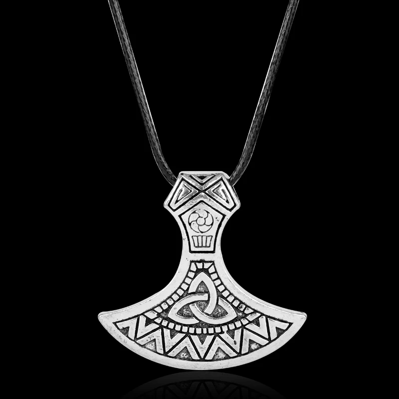 HANCHANG Norse Viking Skandinavskih Odin, Thor Loki Asgard Sekira Amulet Super Nakit za Moške&Ženske, Ogrlico, Obesek