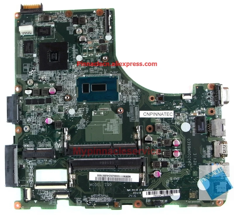 NBMN111006 Pentium 3558U Matično ploščo za Acer Aspire E5-471G V3-472 TravelMate P246-M DA0ZQ0MB6E0