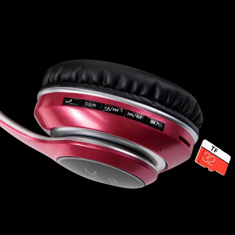 VJ033 Bluetooth Slušalke Head-Mounted Zložljive Stereo Brezžična Pasu, Bluetooth Slušalke s Pšenico Športnih Kartice