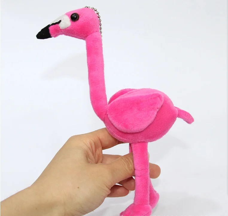 12 cm Debelo 100 kozarcev plišastih Flamingov Nagačene Ptice Lutka Igrača Obesek Torbici Torbici Pribor Rojstni Promocijsko Darilo