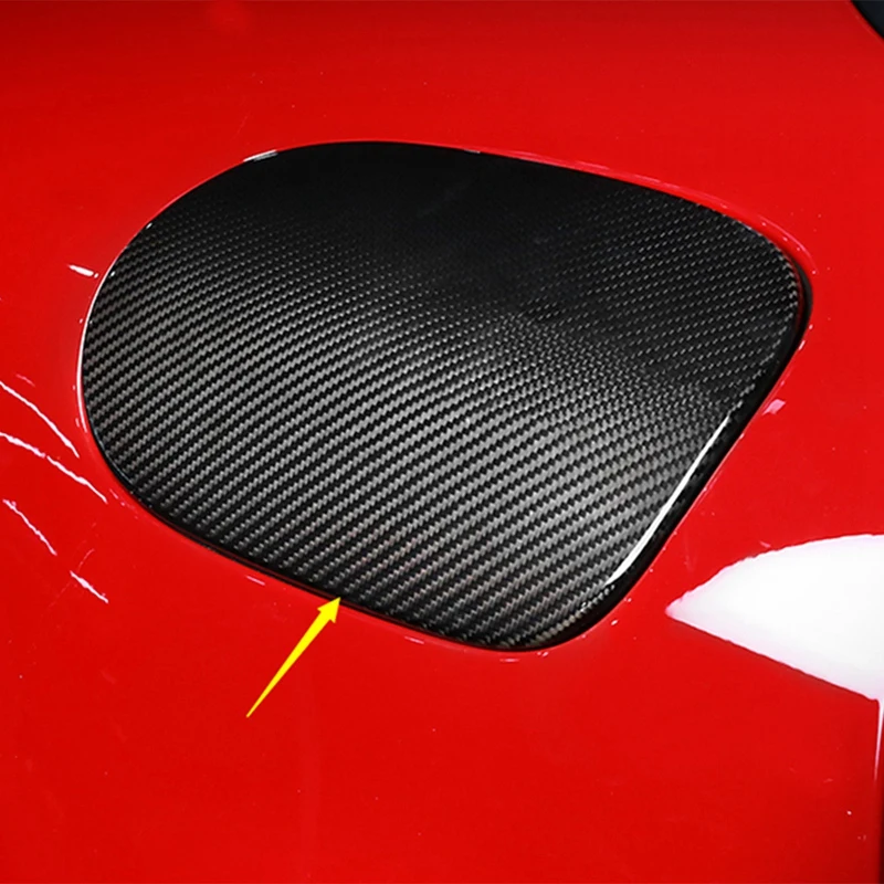 Ogljikovih Vlaken Avto Pokrovček Rezervoarja za Gorivo Olje Plin Skp Dekoracijo Trim za -Porsche Macan-2020