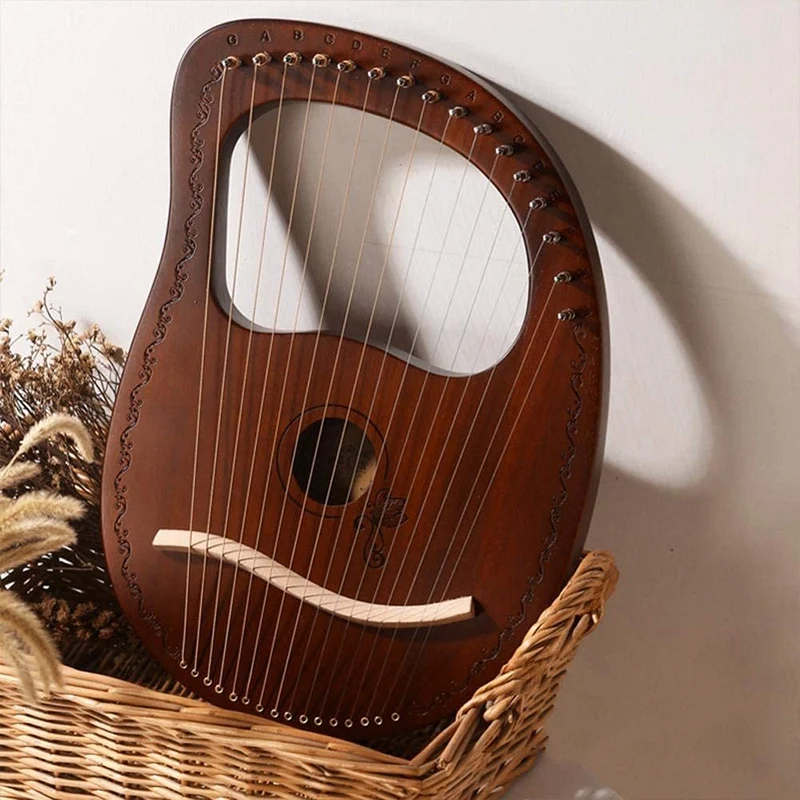 Liro Harfo 16 Strune Harfe Prenosni Majhne Harfo z Trpežne Jeklene Strune Lesa Niz Glasbeni Instrument