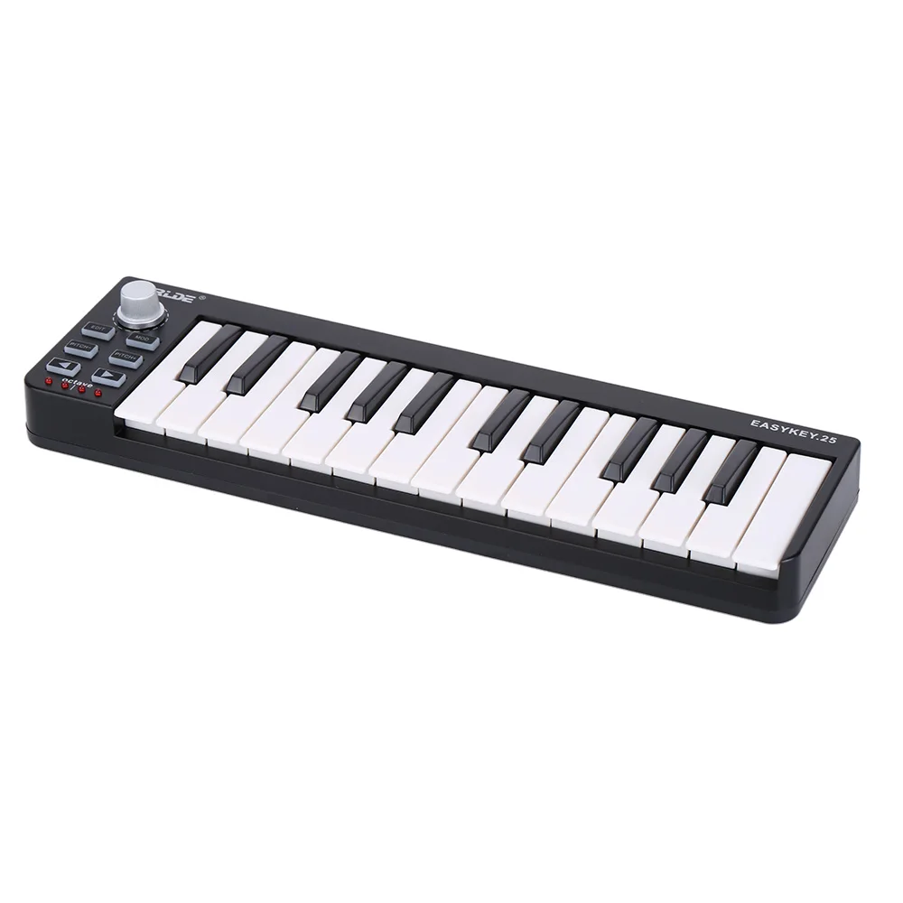 Visoka Kakovost Enostaven Prenosni Mini 25-Ključ USB MIDI Keyboard Controller 25 Velocity-občutljive Mini-Tipke na tipkovnici