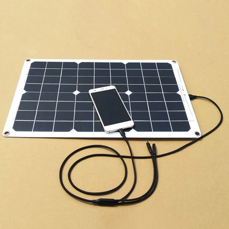 18W solarnimi Dvojno 12V/5V DC USB Polnilec Monocrystaline Sončne Celice z 10A Solarni Krmilnik