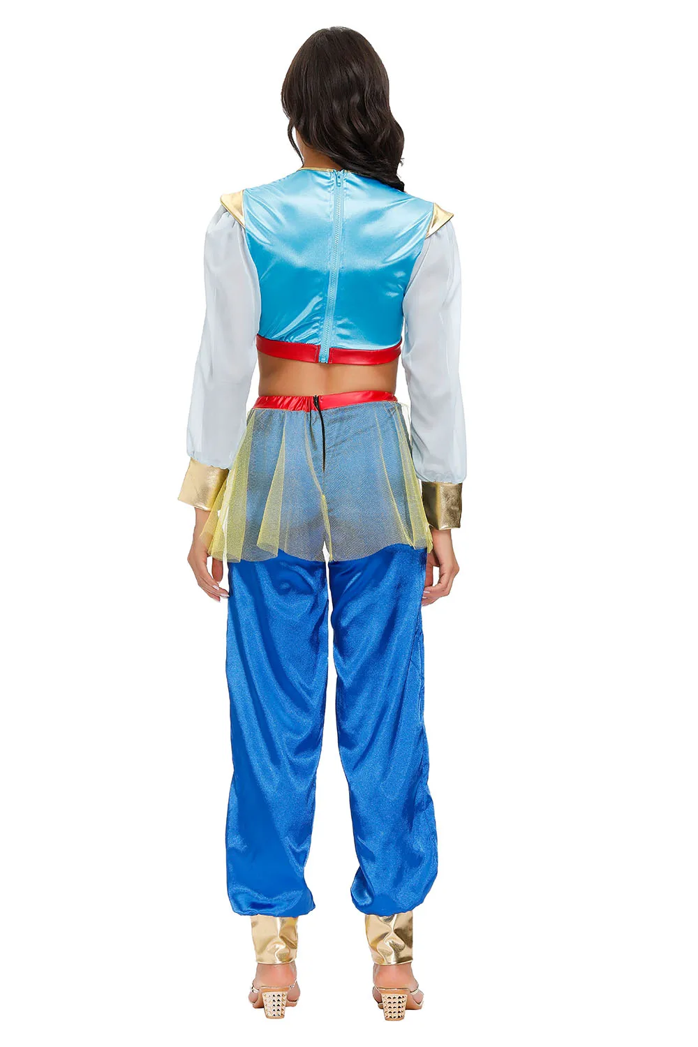 Kostum klovn Ženska Ženske Ženski ples Cirkus Jester Halloween maskiranje Obleko MS4534 MXL