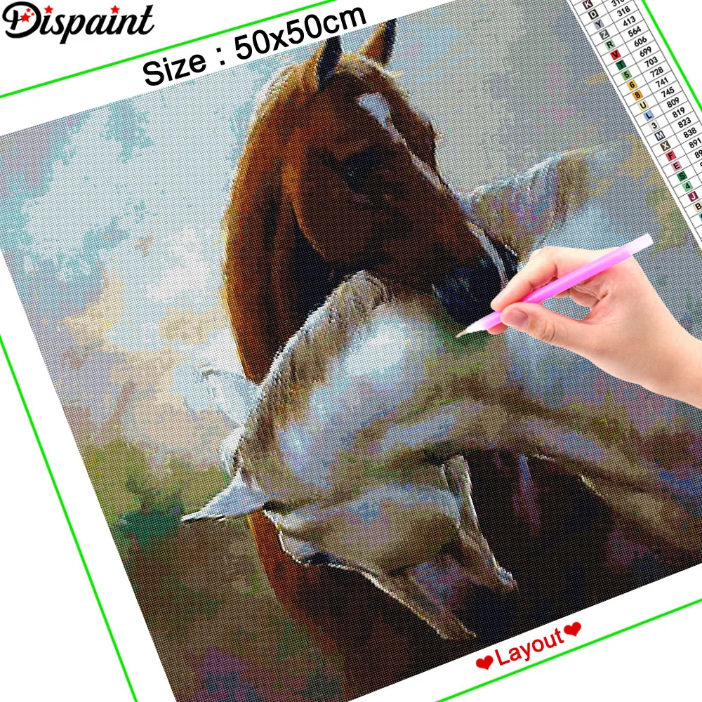 Dispaint Celoten Kvadratni/Krog Vaja 5D DIY Diamond Slika 