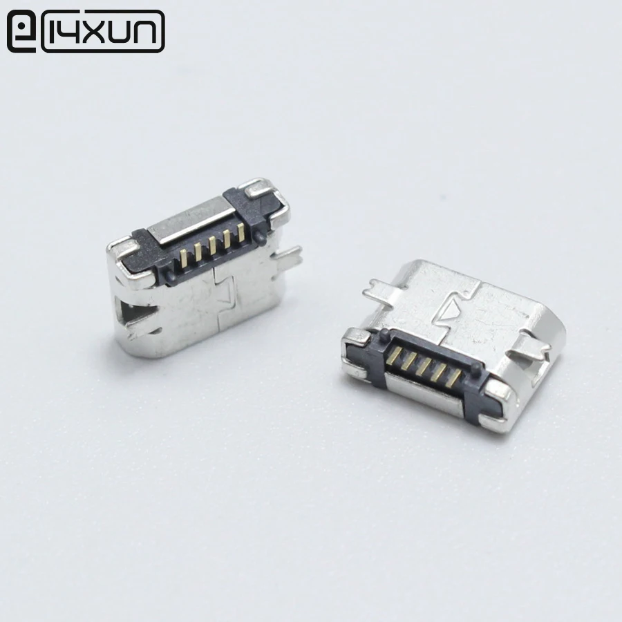 20pcs 5p Micro USB Ženski Vtičnico 5pin SMD Kratko Iglo Baker Lupini Podatkov port Polnjenje Vrata MK5P Priključek