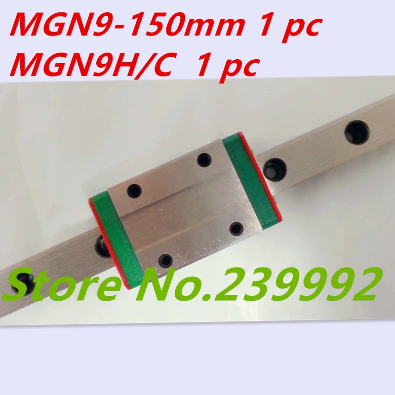 Kossel Mini MGN9 9 mm mini linearno vodilo MGN9 150mm linearni železniškega način + MGN9C ali MGN9H Dolge linearne prevoz za CNC X, Y, Z Osi