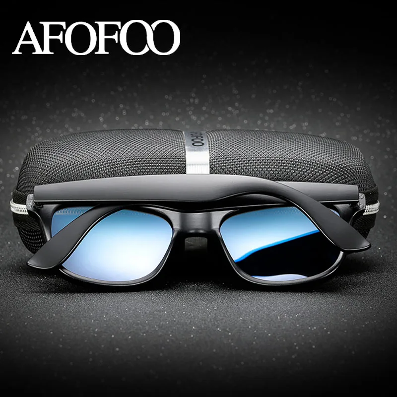 AFOFOO blagovno Znamko Design Polarizirana sončna Očala Klasičen Moški Ženske Vožnjo sončna Očala Potovanja Očala Očala UV400 Odtenkov, Z ohišjem, ki je