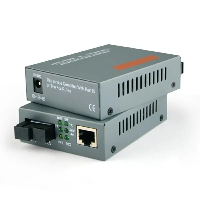 1 Par HTB-GS-03 A/B 1000Mbps Gigabit svjetlovodni Media Pretvornik Fast Ethernet Enem Načinu En Optični SC Vrata 20KM