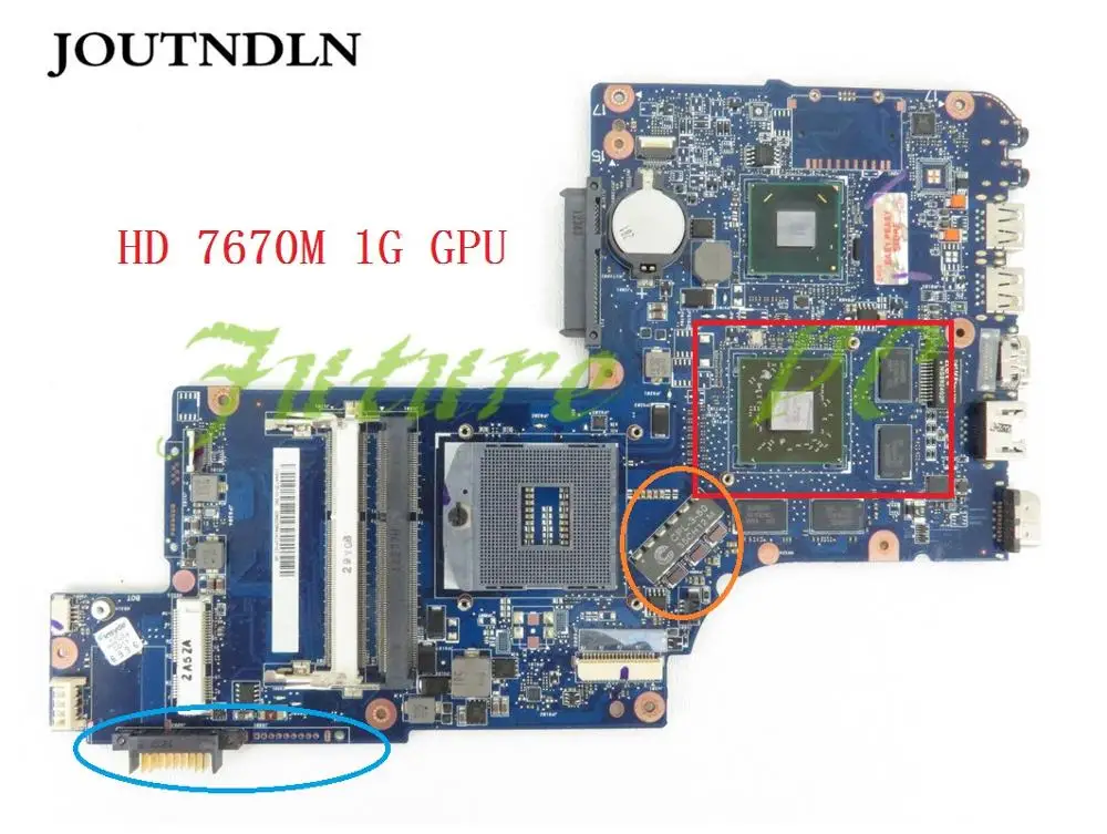 JOUTNDLN ZA Toshiba Satellite C870 L870 L875 17.3 Serije Prenosni računalnik z Matično ploščo H000046340 HM76 DDR3 W/ HD 7670M 1G GPU Test delo