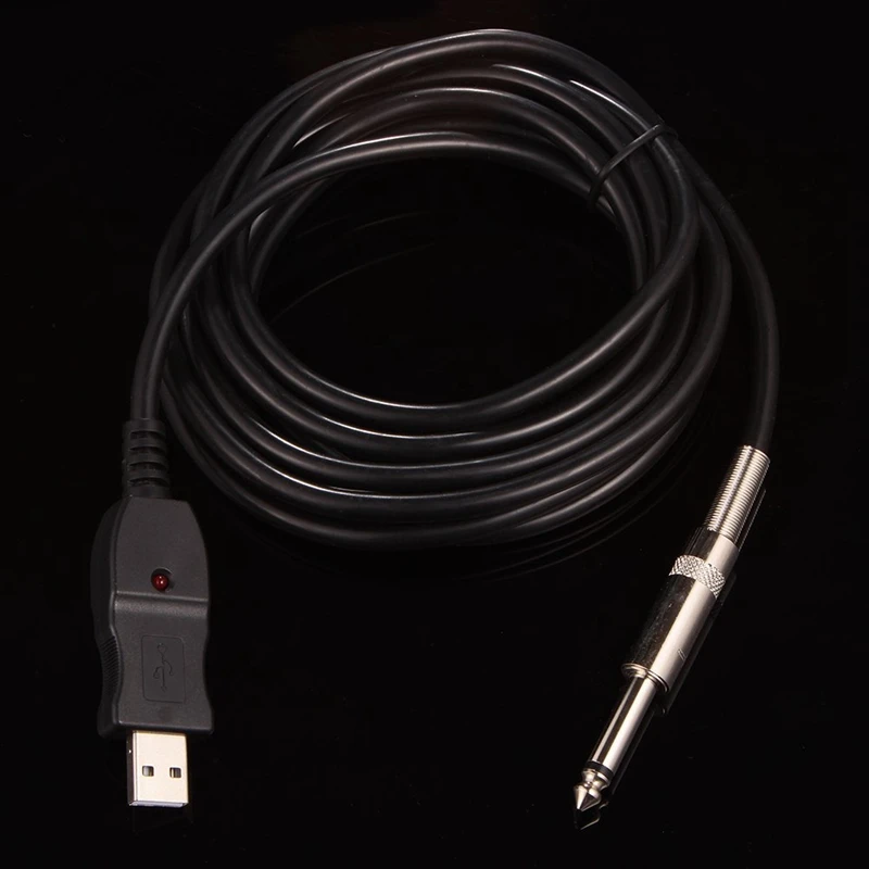 Kitara za PC USB Snemanje Kabel Vodi Adapter Pretvornik, Povezava Vmesnik 6,5 mm