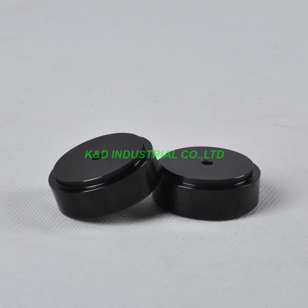 1pc 44X17mm Črno aluminijasto noge HIFI pad Ohišje Ojačevalcem za Slušalke Zvočnik DAC Predvajalnik CD-jev