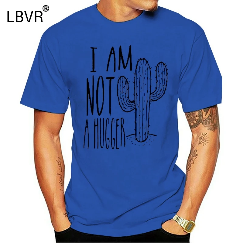 Nisem Hugger Majica Za Moške in Ženske Introvert Majica Sarkazem T-Shirt Kaktus TShirt Puščavi Shirt bombaž O-vratu tshirts