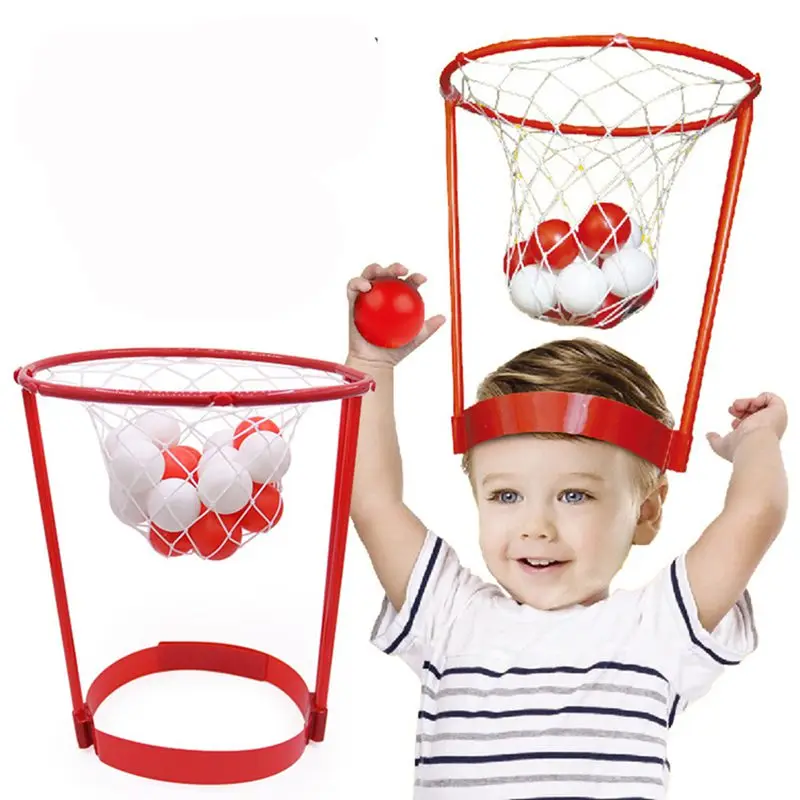 Zabava Na Prostem Športno Zabavo Basket Ball Primeru Glavo Hoop Igra Starš-Otrok Interaktivni Smešno Športna Igrača Družina Zabavna Igra