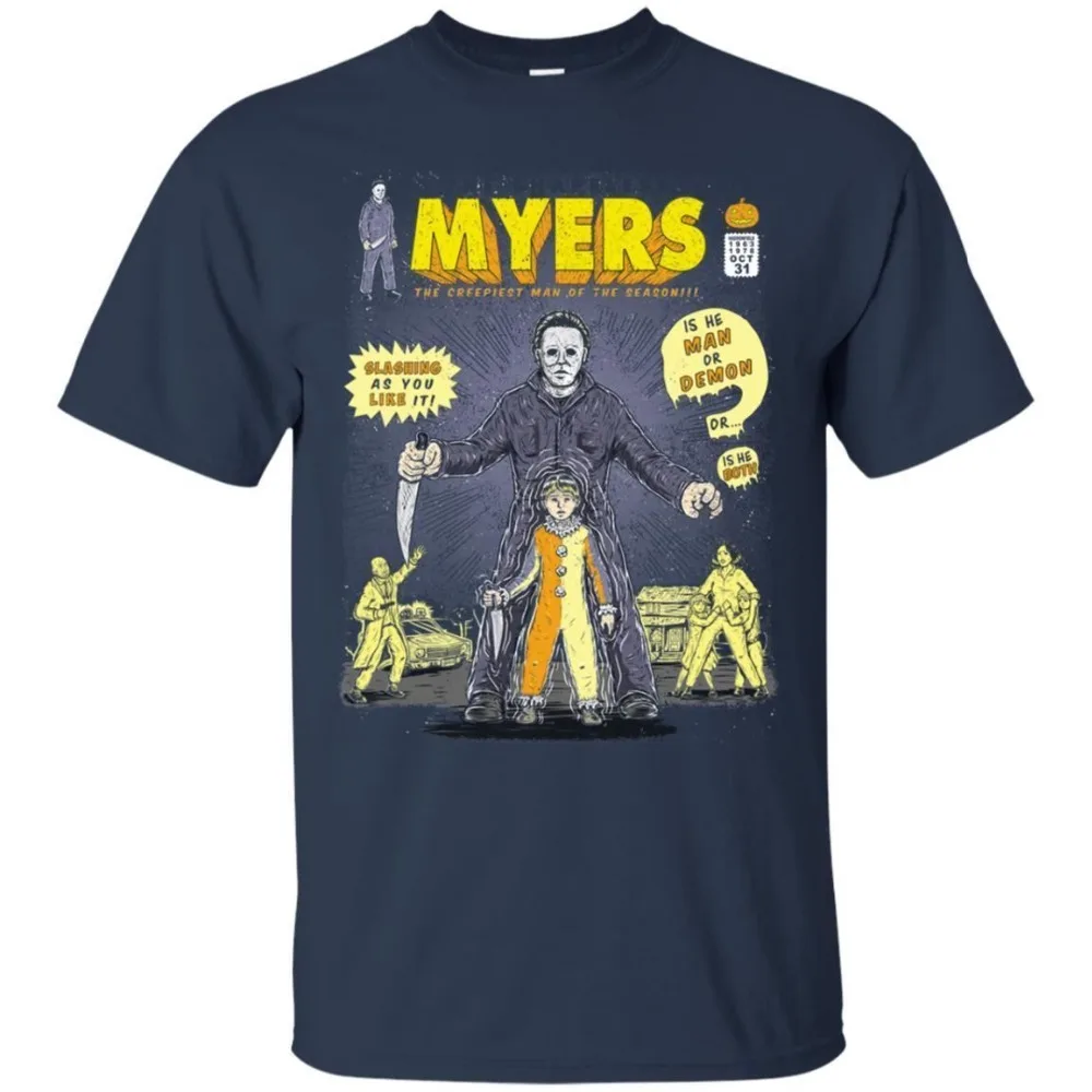 Nove Moške Kratke Rokav Michael Myers Black T-Shirt Halloween Grozo Prestrašiti Moive Kratek Rokav Smešno Tee Hoodies