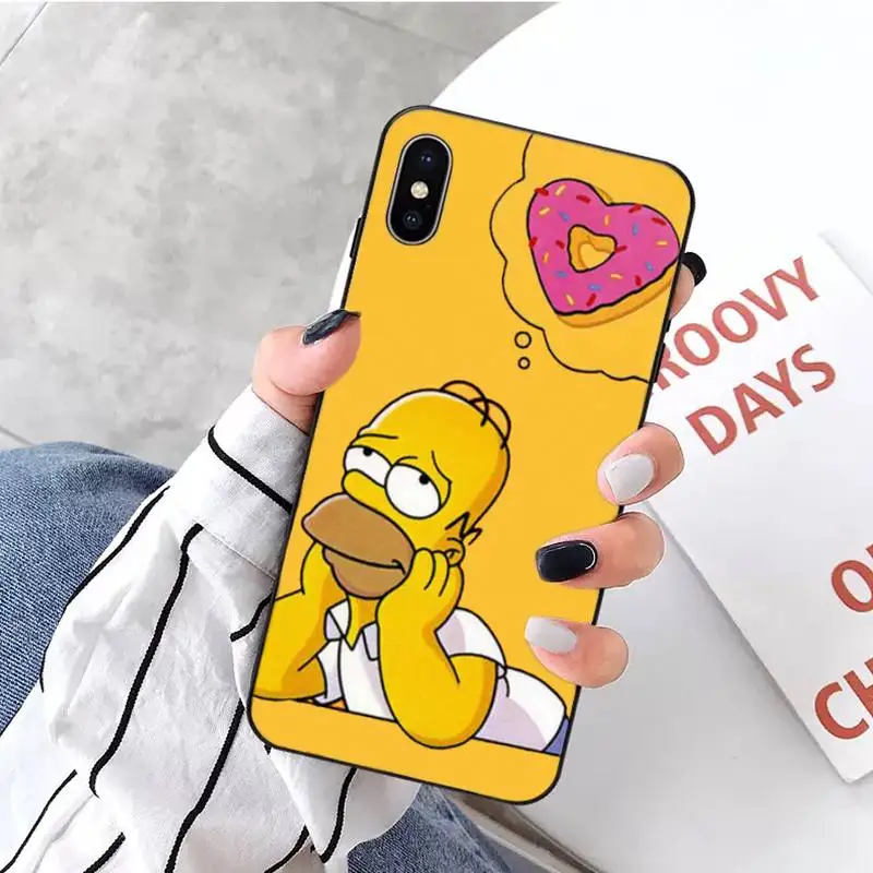 Homer J Simpson smešno Bart Simpson Primeru Telefon za iPhone 11 12 pro XS MAX 8 7 6 6S Plus X 2020 XR Mini