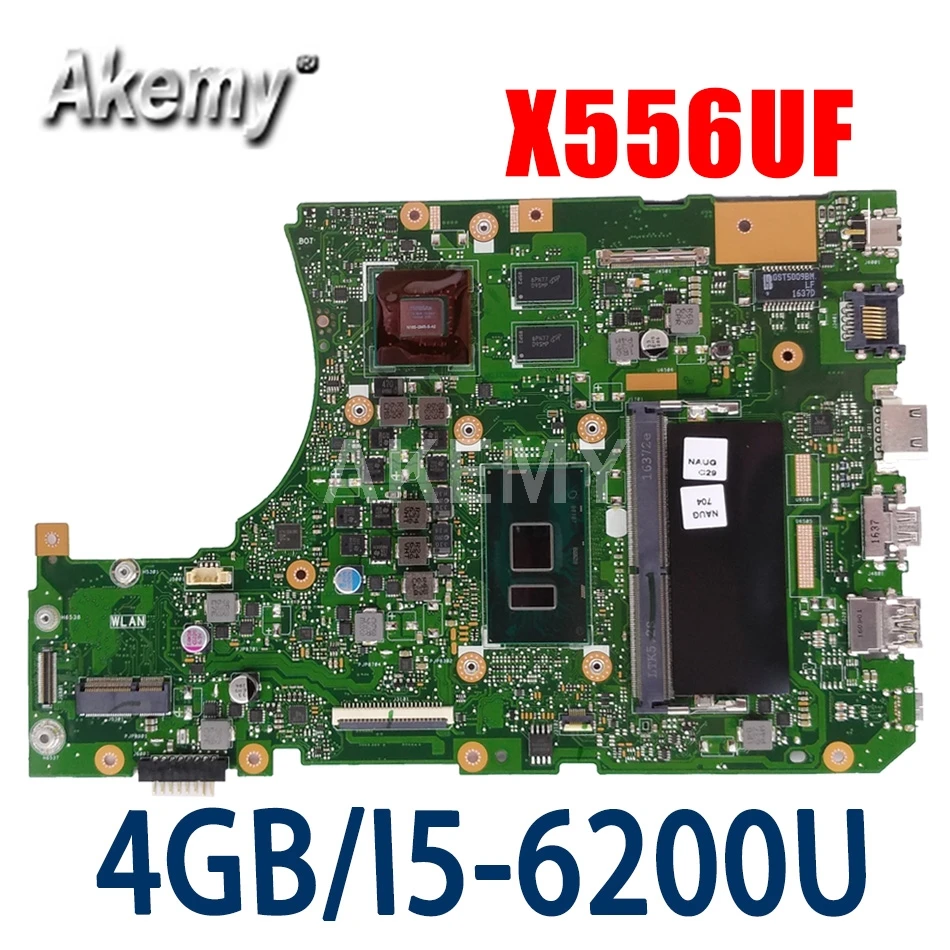 X556UF 4G/I5-6200U (V2G) DDR4 Za Asus X556UV X556UJ X556UJ X556UQ Mainboard Motherboard 90NB09Q0-R01100