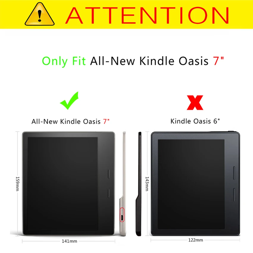 Ohišje za Amazon Kindle oaza 7inch Flip PU Usnje Primeru Zajema 7
