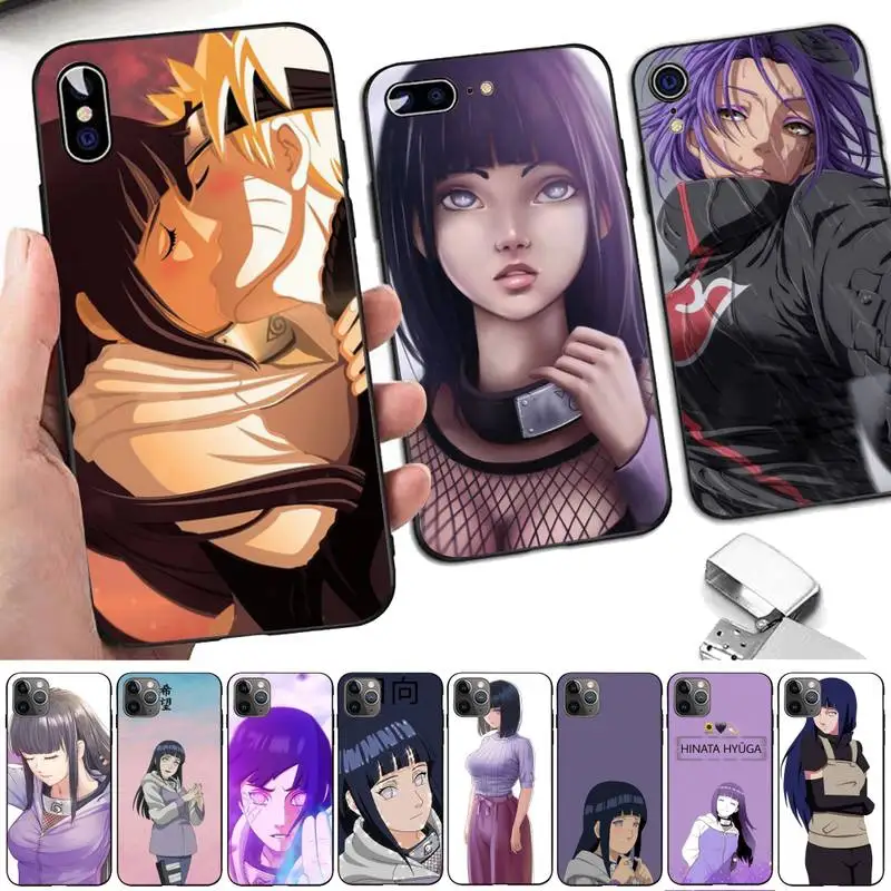 LVTLV Hyuga Hinata Anime Naruto Primeru Telefon za iPhone 8 7 6 6S Plus X 5S SE 2020 XR 11 12 pro XS MAX