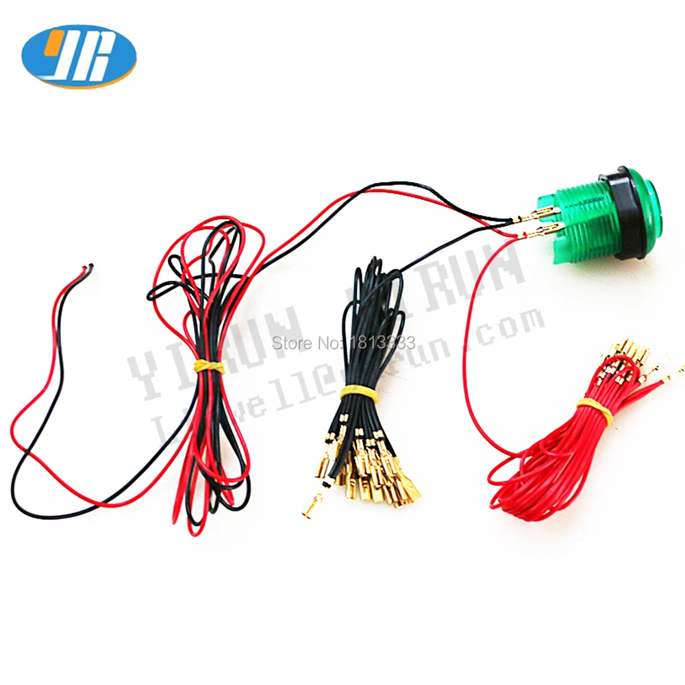 LED Svetlobni Kabel 2,8 mm /6,5 mm Priključni Kabel, Ženski Konektor Za LED osvetljeni pritisni gumb 2PIN, Da Nič Zamudo USB Kodirnik