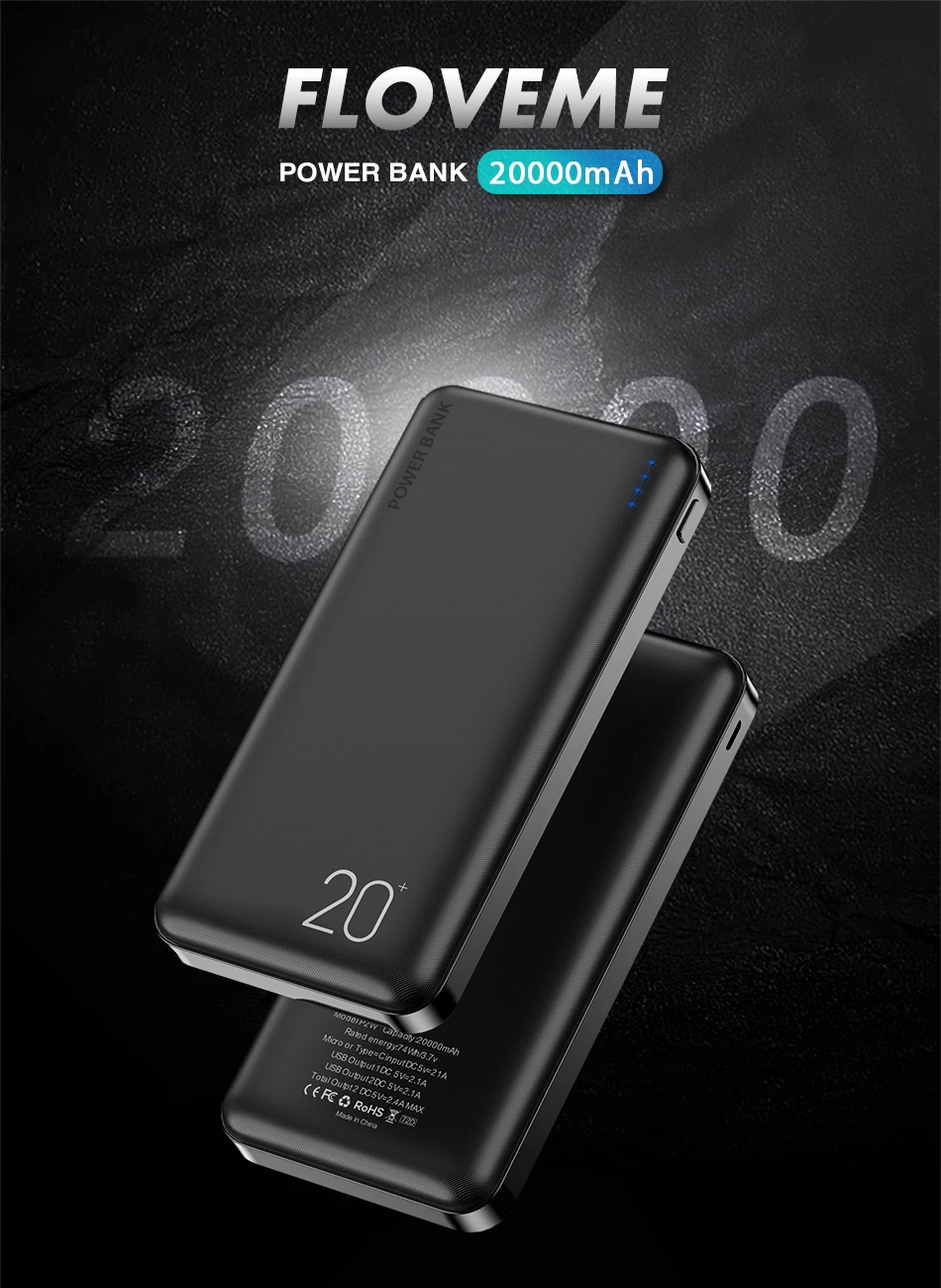 20000mAh Prenosni Polnjenje Poverbank Mobilni Telefon Zunanji Polnilec Powerbank 20000 mAh za Xiaomi Mi