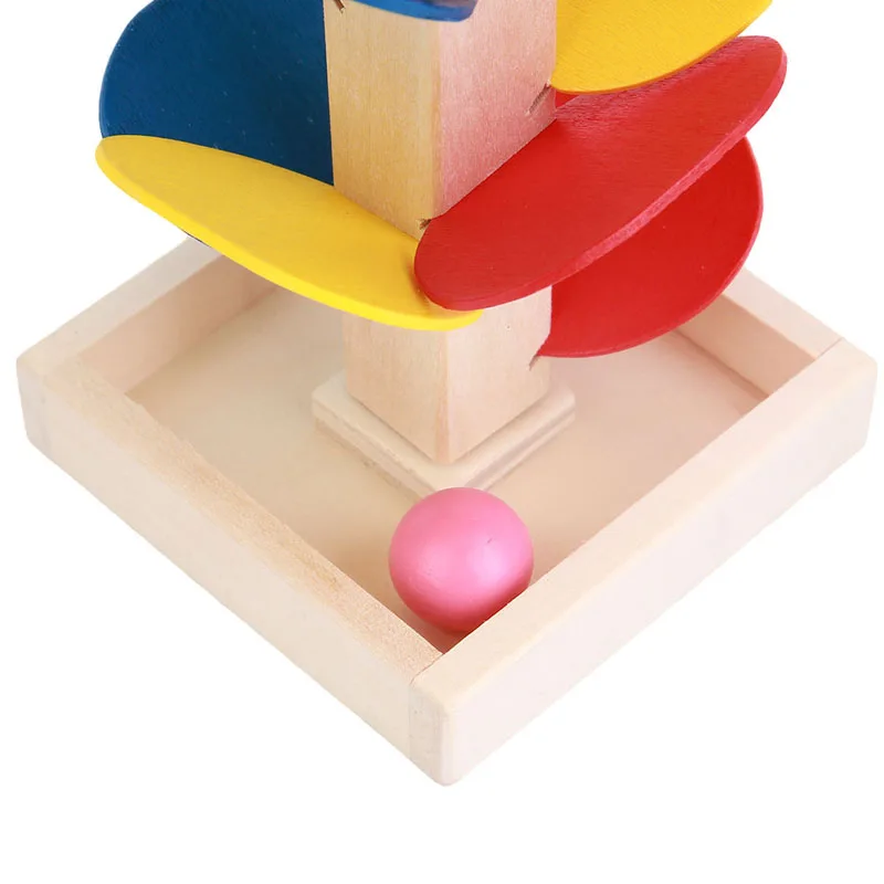 Montessori Izobraževalne Igrače Bloki Leseno Drevo Marmorja Žogo Teči Skladbo Igre Baby Otroci Otrok Inteligence Začetku Izobraževalne Igrače