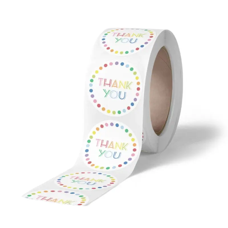 500pcs Hvala Nalepke Pečat Etikete za Majhna Trgovina Poročno Darilo Okrasite Paket