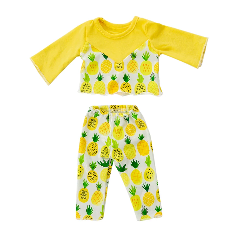 Punčko Oblačila Primerna Oprema 17 palčni 43 cm, Rojen Novo Baby Ananas Oblačila Za Dojenčka Darilo za Rojstni dan