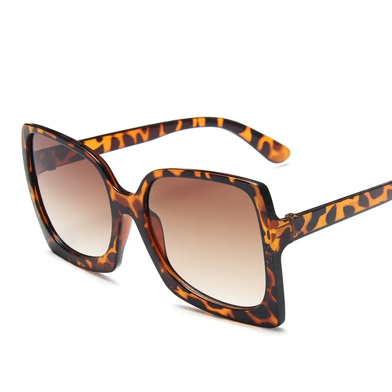 Črni Odtenki Ženske Luksuzne blagovne Znamke Oblikovalec sončna Očala brez okvirjev Unisex Velik Objektiv Gradient Prevelik Kvadratnih sončna Očala Gafas UV400