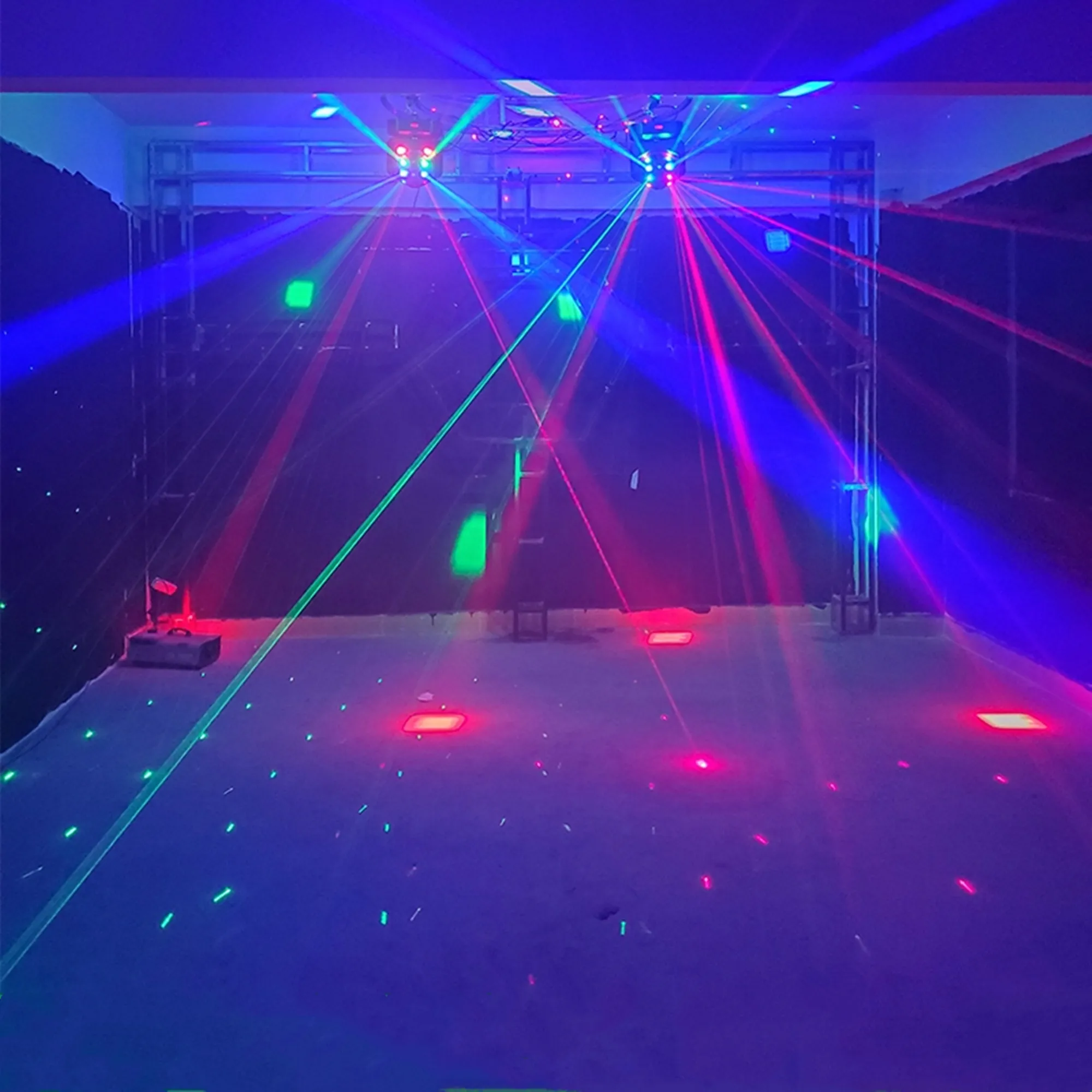 Hitra dostava 16*3W RGBW led fazi učinek laserja nogomet svetlobni žarek strobe laser 3 v i projektor za dj disco gibljive glave