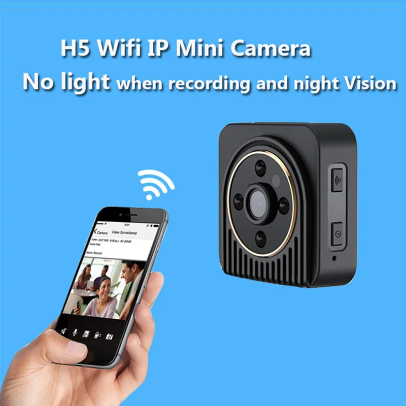 H5 Mini Kamera, Wifi IP 720P HD Telo DV Kamera Brezžična Nočno opazovanje Mikro Kamere Digitalne Video Kamere Senzor Gibanja Mini Kamera