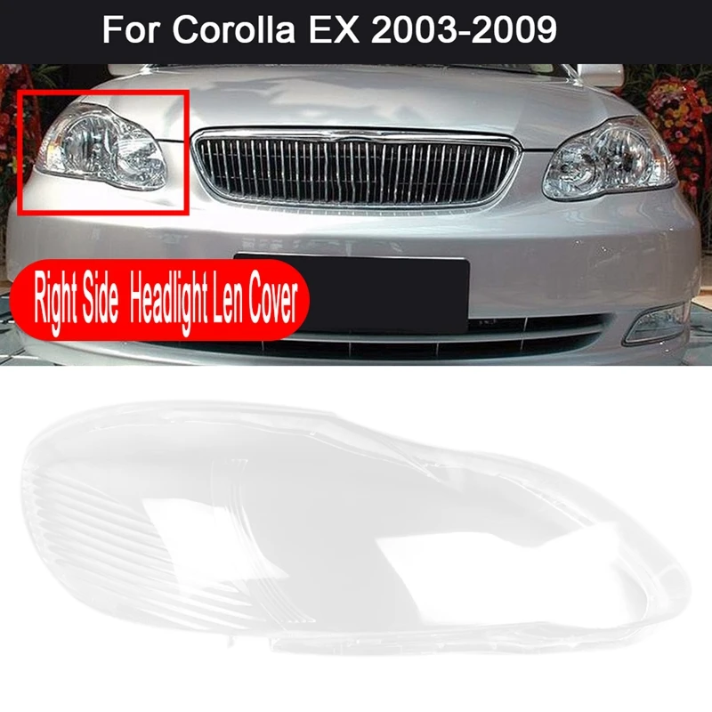 Za Toyota Corolla EX 2003-09 Avto Spredaj Stranski Smerniki Jasno Pokrovček Objektiva Vodja Svetlobe žarnice Lampshade Lupini