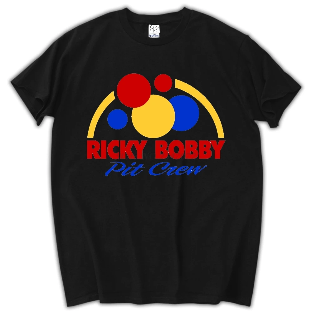 Ricky Bobby Pit Posadke kostum smešno dirkalnik prvi zadnje pretrese in pečemo Mens T-shirt