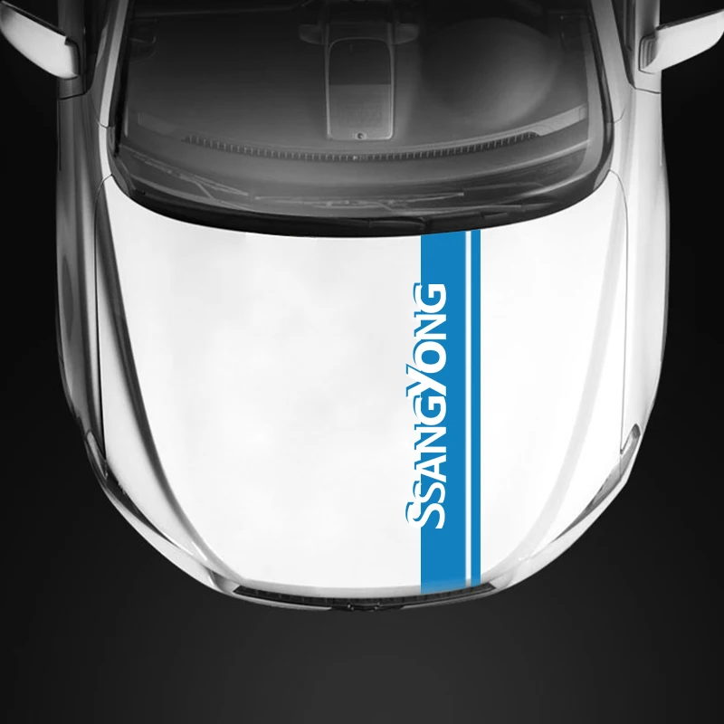 Avto Motor Nape Bonnet Nalepke Proge Decals Dekor Za SsangYong Actyon Kyron Korando Rexton Tivoli Auto styling Dodatki