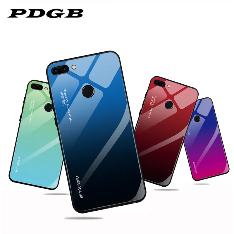 PDBG TPU Ohišje za Huawei P20 P30 Nova 3 3i 3E 4 Čast 8X Max 9 10 Lite Mate 10 20 Pro P Smart 2019 Ogledalo Kaljeno Steklo Pokrova