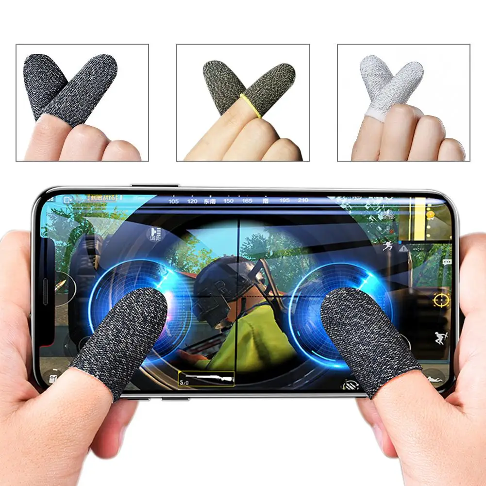 Gaming Prst Rokav Dihanje Anti-znoj Občutljiv na Dotik Prsta Kritje za Pubg Mobilni Telefon Igra Rokavice