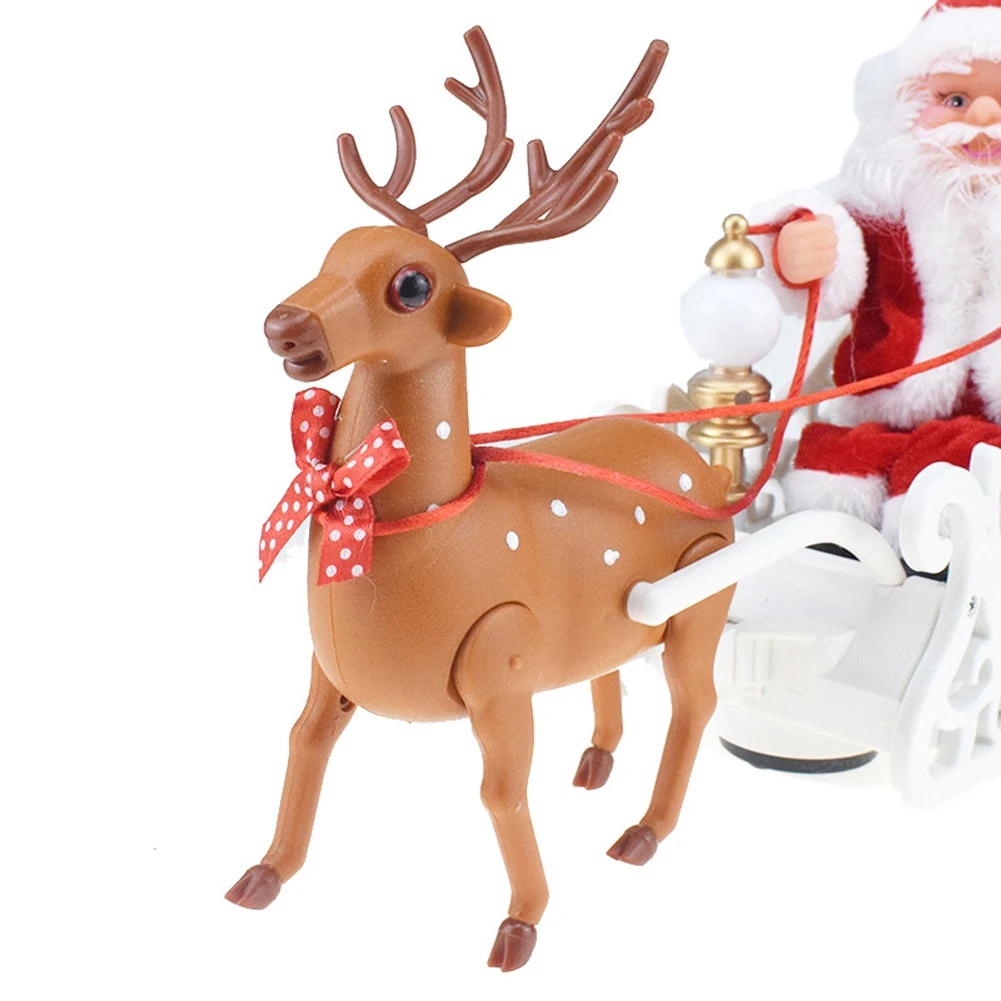 2019 Novo Lep Božič Santa Claus Jelena Hoja Glasbe Lutka Elektronske Igrače Neškodljiv Božič Otroci Darilo Božično dekoracijo