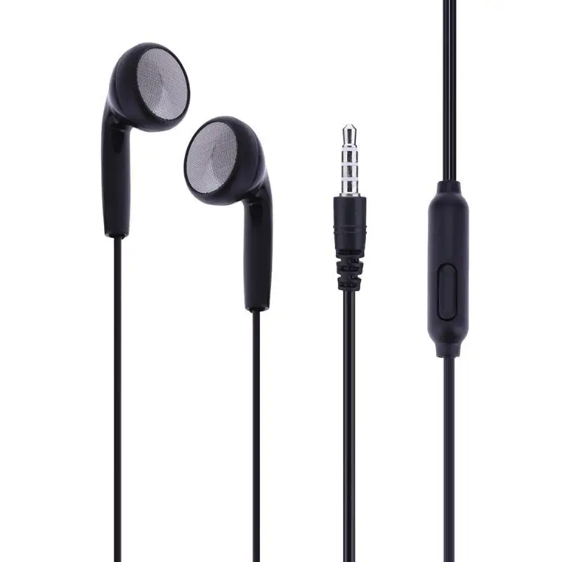 ALLOYSEED Black Universal Music Slušalke 3.5 mm Žične Stereo Slušalke Slušalka Z Mikrofonom Za Telefone, MP3 predvajalnike Računalnik