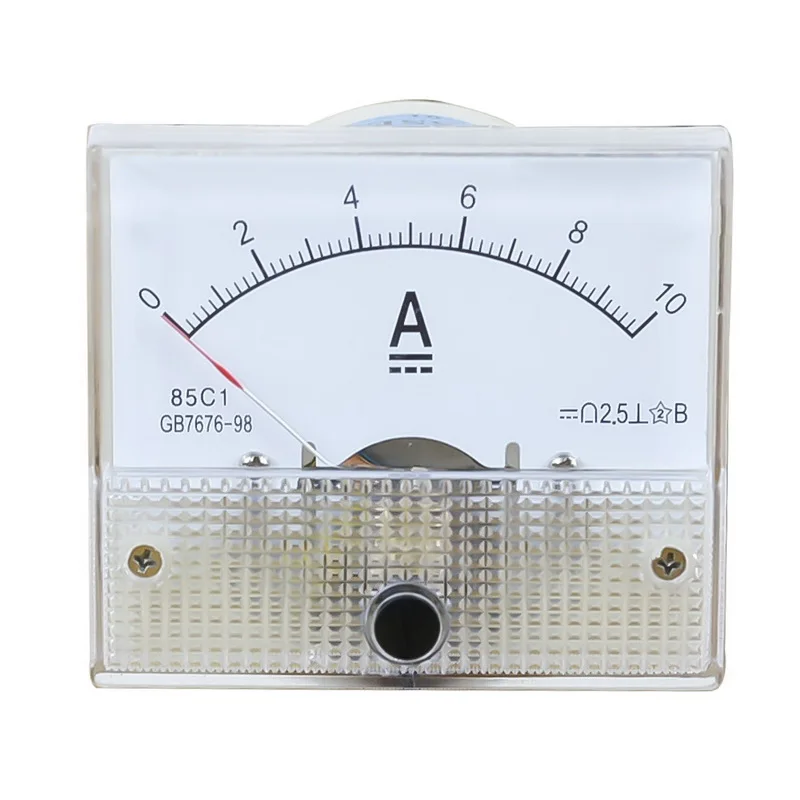 1PC DC Plastičnih Analogni Kazalec Ampermeter Amper Meter Amp Plošča 1A 2A 3A 5A 10A 20A 50A 100A Mehanske Tekočih Metrov 64*56mm