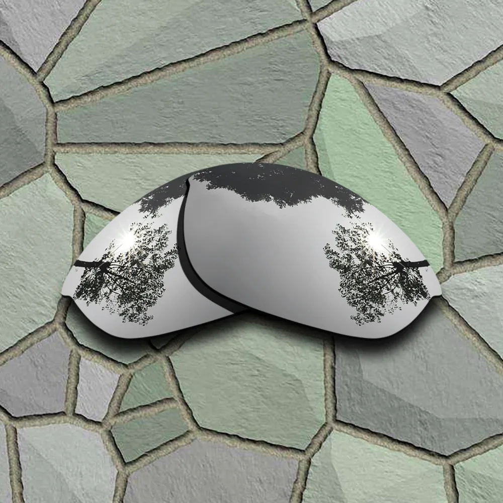 Siva Črna&Chrome Polarizirana sončna Očala Zamenjava Leč za Oakley Pol Jakna