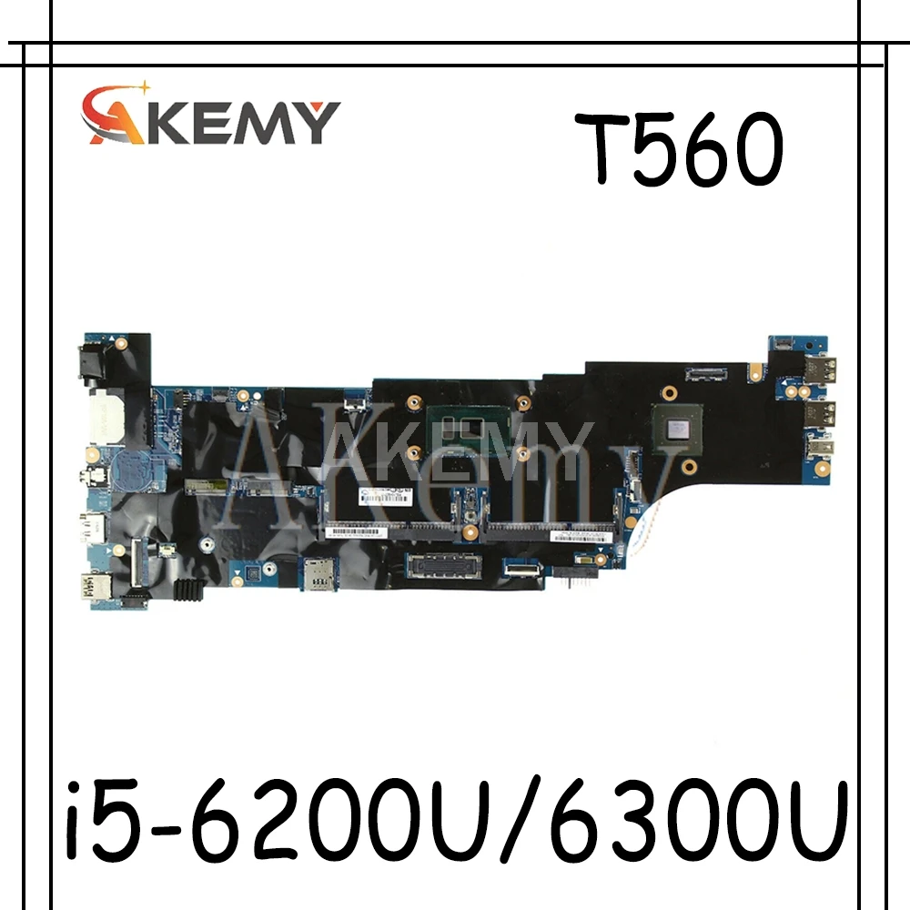 SAMXINNO Za Lenovo Thinkpad T560 W560S P50S Laotop Mainboard T560 Motherboard w/ i5-6200U I5-6300U PROCESOR, 2 GB