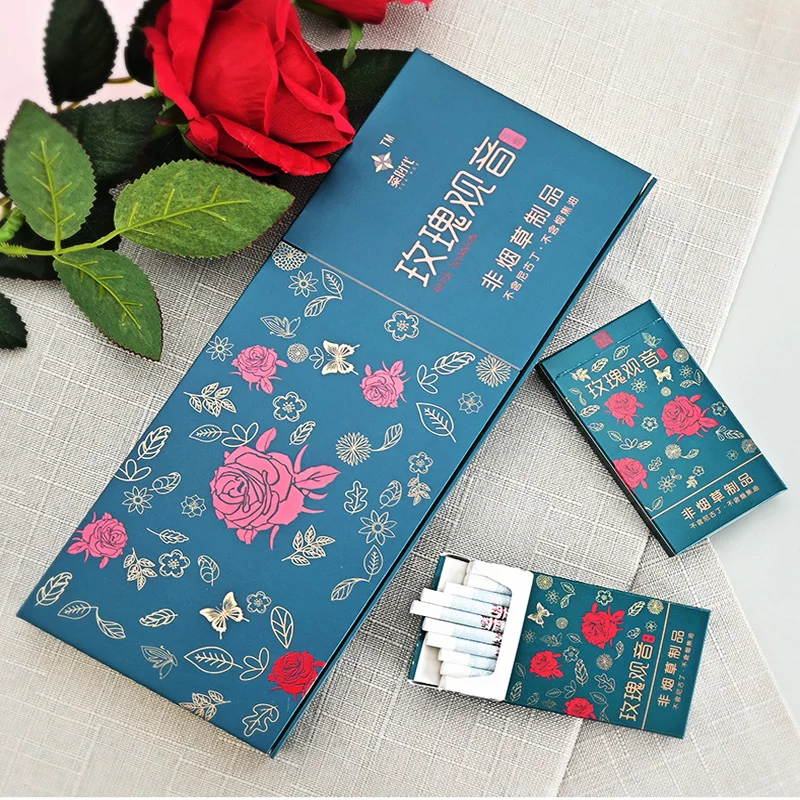 10 Paketi Rose Cvet s Kitajsko Oolong Čaj TieGuanYin, da bo Nehal Kaditi,Aromaterapija Kajenje in Pitje Čaja Tobak Ne Nicotin