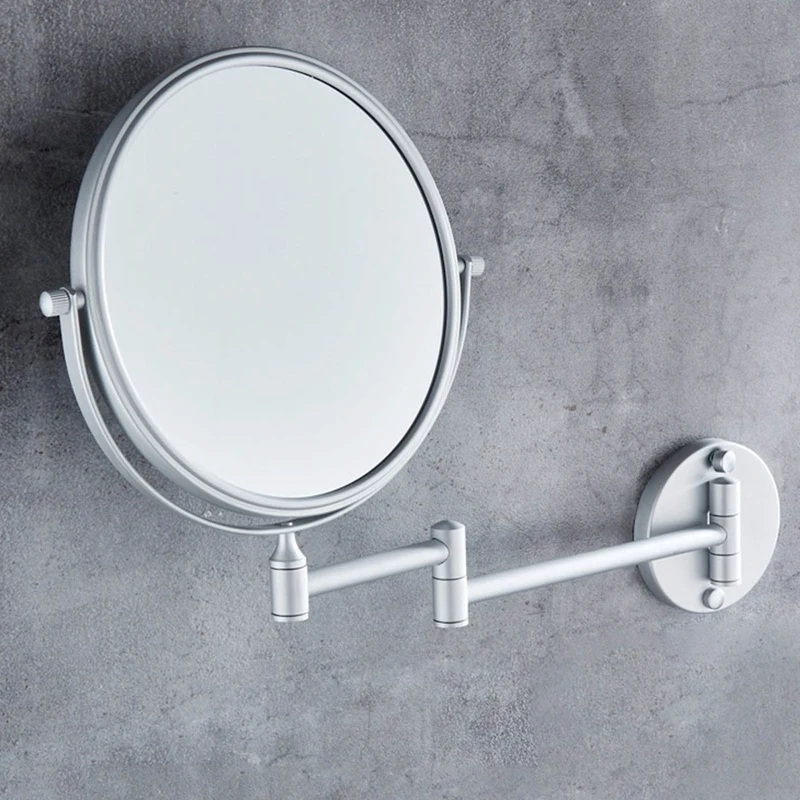 Kopalnica teleskopsko zložljivi ogledalo krog kopalnica kozmetika stenske povečevalno steklo, pohištvo za kopalnico dobave