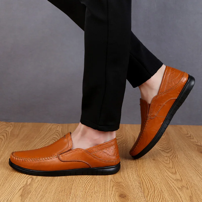 DEKABR Moški Čevlji Pravega usnja Udobno Moških Priložnostne Čevlji Obutev Chaussures Stanovanj Moških Zdrsne Na Leni Čevlji Zapatos Hombre