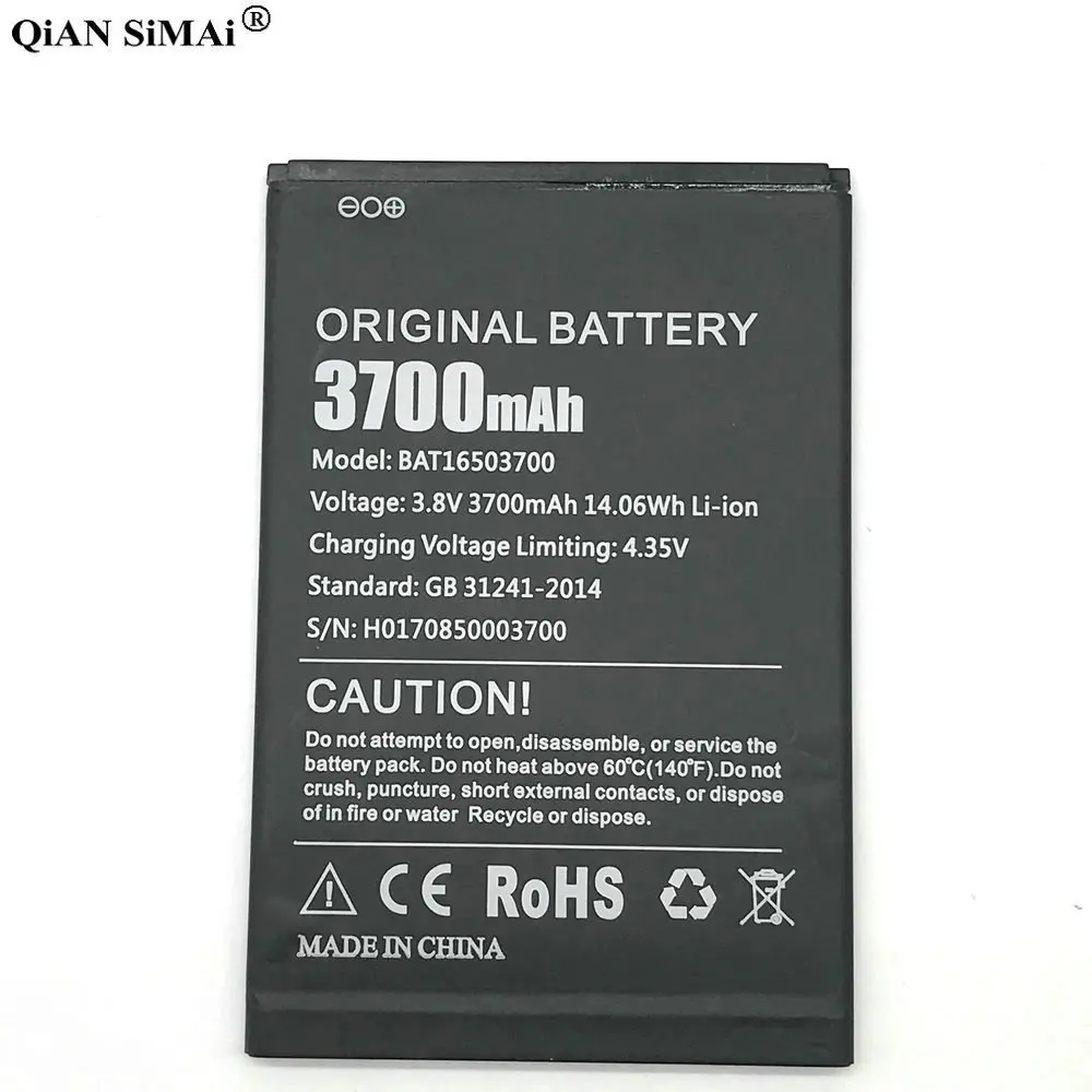 New Visoke Kakovosti BAT16503700 3700mAh baterija Za DOOGEE X7 PRO X7S telefon
