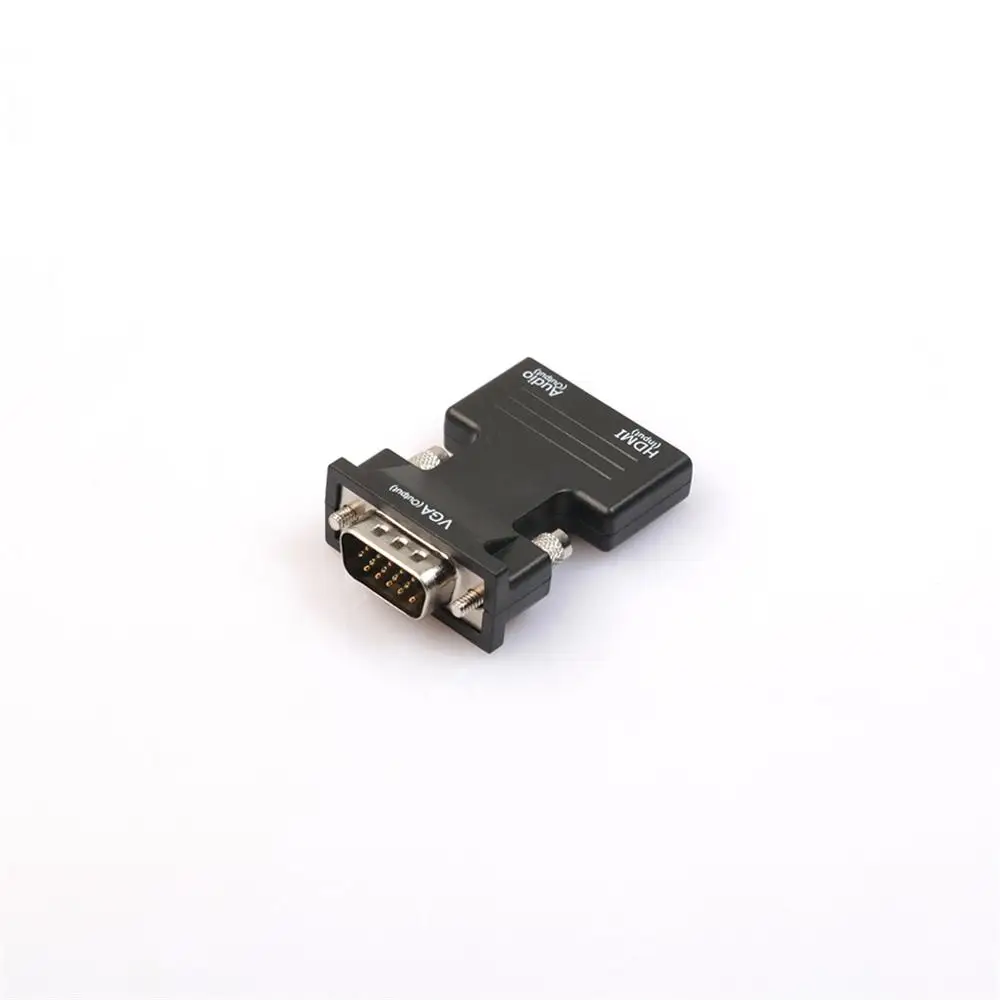 HDMI Na VGA HD Pretvornik kartica z Avdio Kabel Pretvornik Moški-Ženska 1080p HDMI Moški-VGA 15 Pin Za PC HDTV