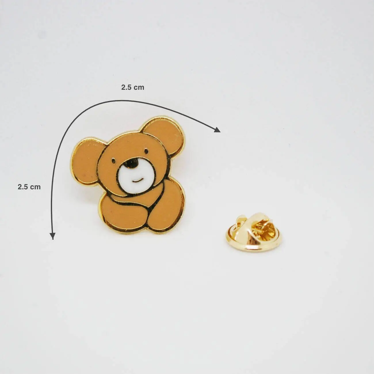Kovinski značko panda (posnetek, nakit zlitine, Rjava) 51078